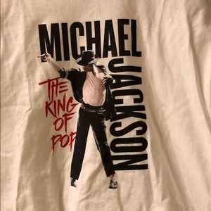 King of pop crop top